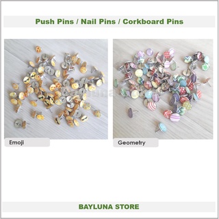 Cute Push Pins, Nail Pins, Paku Payung Imut, Thumb Tacks for cockboard, bulletin board, photo wall etc