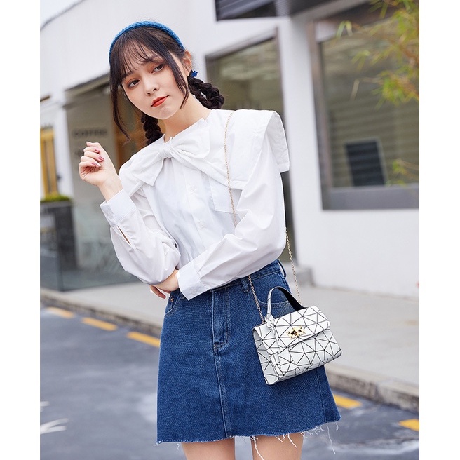 Grosir Tas Selempang Wanita Tas Hp handbag bahan kulit kanvas messenger cewe korea jelly mutiara TAS BAHU/TAS Kamera perempuan