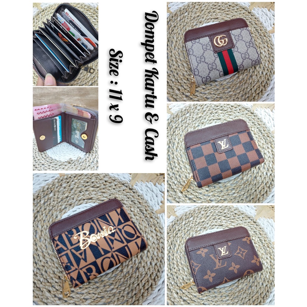 Dompet lipat mini kartu dan cash terbaru