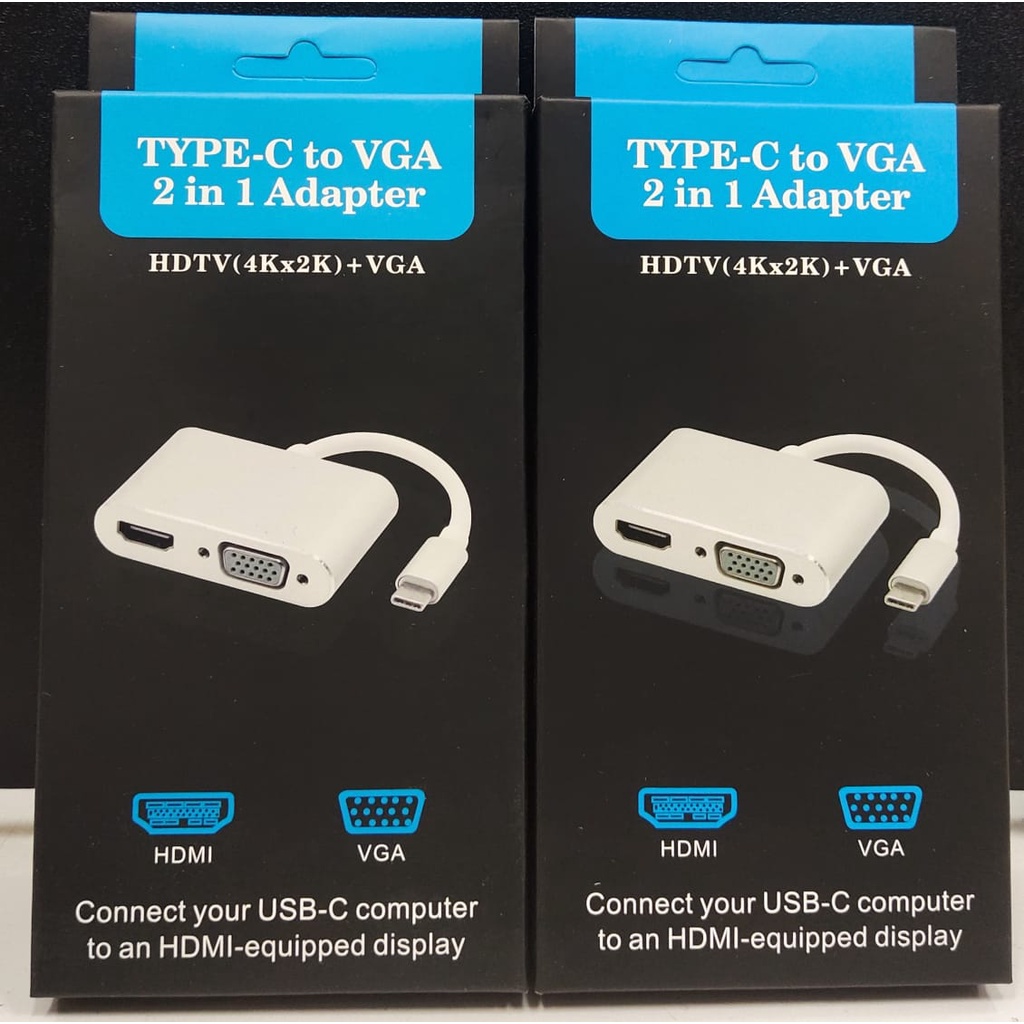 CONVERTER TYPE C TO HDTV VGA 2IN1