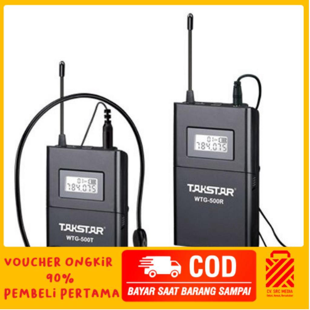 Takstar UHF Wireless Tour Guide System 1 Receiver 1 Transmitter - WTG-500