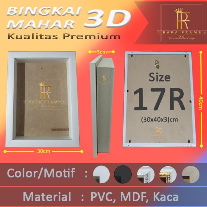 

AKSESORIS PERNIKAHAN BINGKAI MAHAR UKURAN 17R 30X40X3CM MINIMALIS WARNA PUTIH PERLENGKAPAN PESTA CRAFT