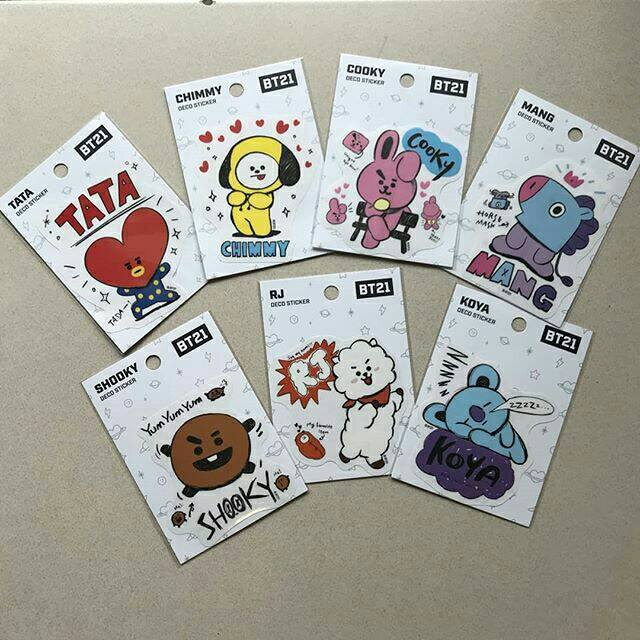 BT21 Deco Sticker Official Line Store