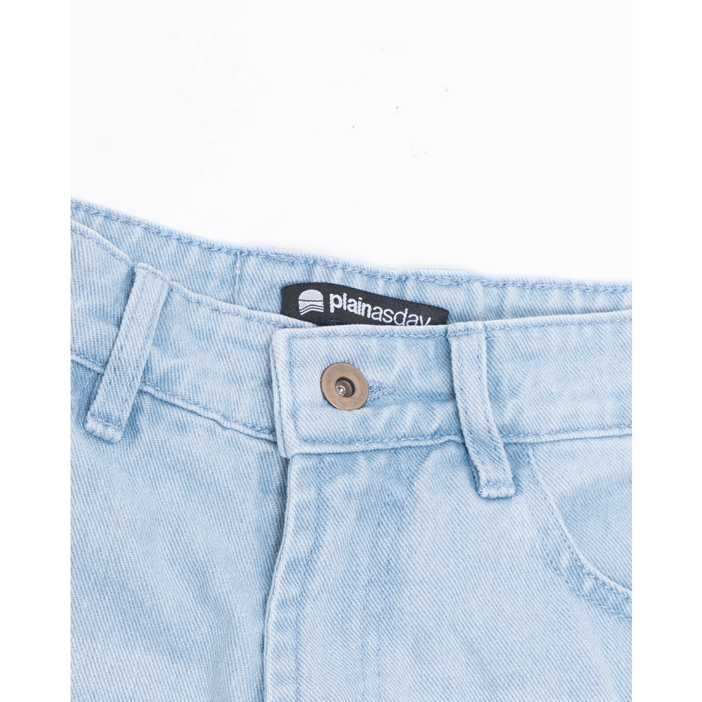 PLAIN Short Denim Washed - Sky Blue Washed