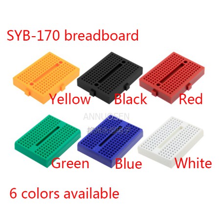 SYB-170 Small Mini Breadboard SOLDERLESS 170 Lubang Arduino Raspberry