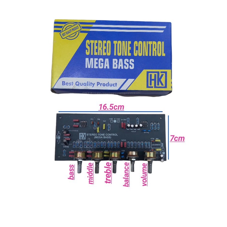 KIT STEREO TONE CONTROL MEGA BASS Kit stereo Mega Bass HK
