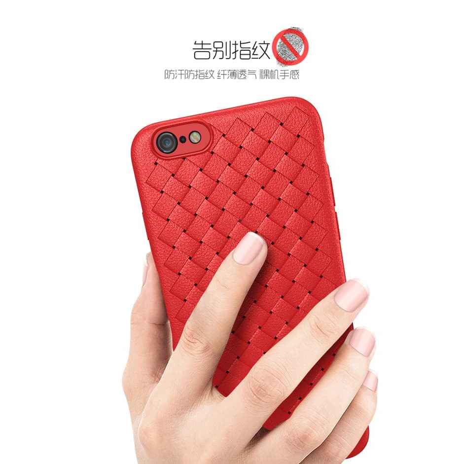 Case Oppo F1 F1f - F1s - F1 Plus soft cover casing tpu leather WOVEN  Murah