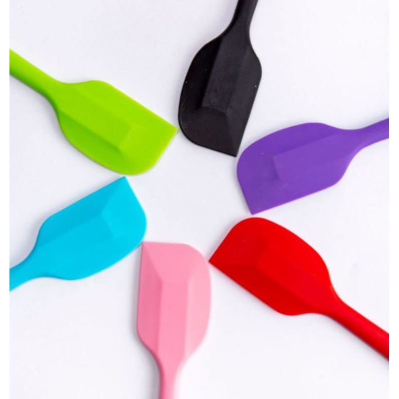 SPATULA SILIKON BESAR FOODGRADE PENGADUK ADONAN MAKANAN WARNA WARNI