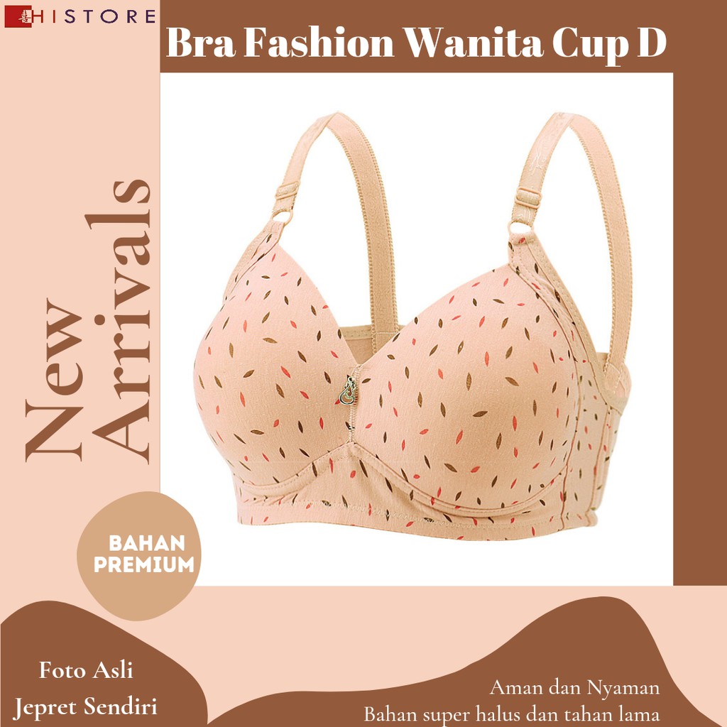 Bra BH JUMBO CUP D Fashion Wanita Bra wanita Premium Busa Tipis Tanpa Kawat Sangat Nyaman 8037