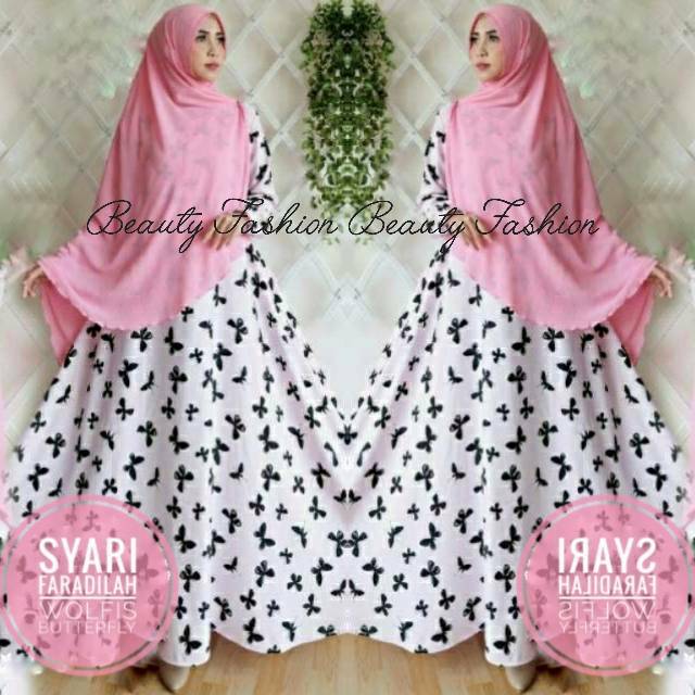 Big sale Gamis Pesta Syari  Faradillah Butterfly