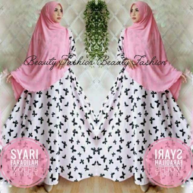 Big sale Gamis Pesta Syari  Faradillah Butterfly