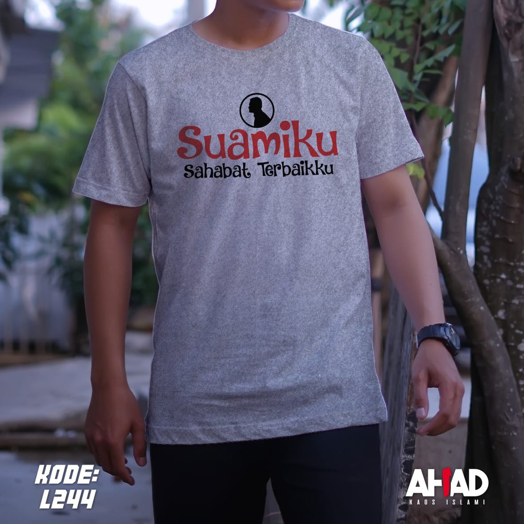 Kaos Islami Ahad - Suamiku sahabat terbaikku- L242