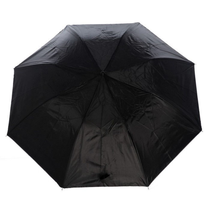 Payung Lipat 2 Polos dan Lapis Silver Biru Hitam Hijau kombinasi Putih Anti UV