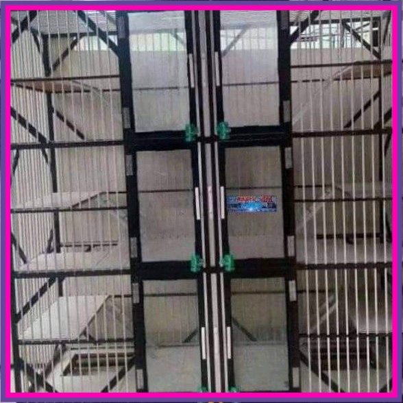 Kandang Kucing Aluminium/3TINGKAT MINIMALIS/Aluminium