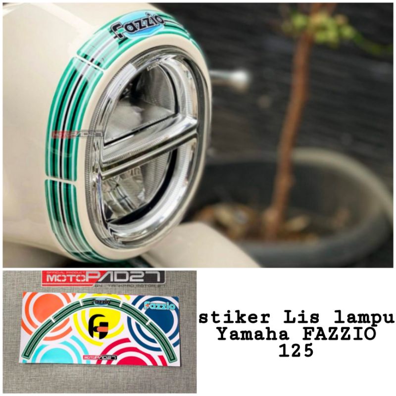 

stiker sticker garnis Lis lampu Yamaha FAZZIO 125 resin anti luntur