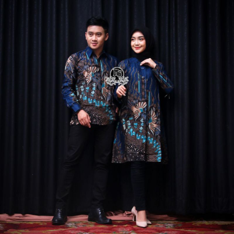 COUPLE BATIK SETELAN BATIK SETELAN KEMEJA SETELAN TUNIK BATIK