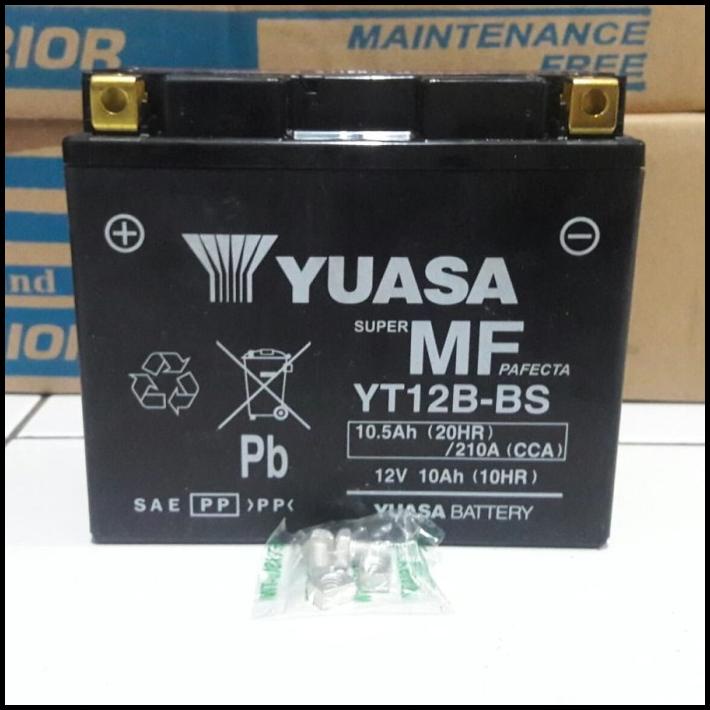 Aki Accu Yuasa Yt12B-Bs Yt12Bbs 12V 10Ah Super Mf