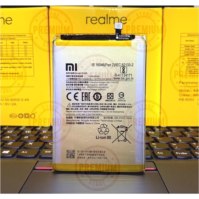 Baterai Batre Xiaomi Redmi 9A Bn56 - 9C Batre Xiaomi BN56 Original 1000%