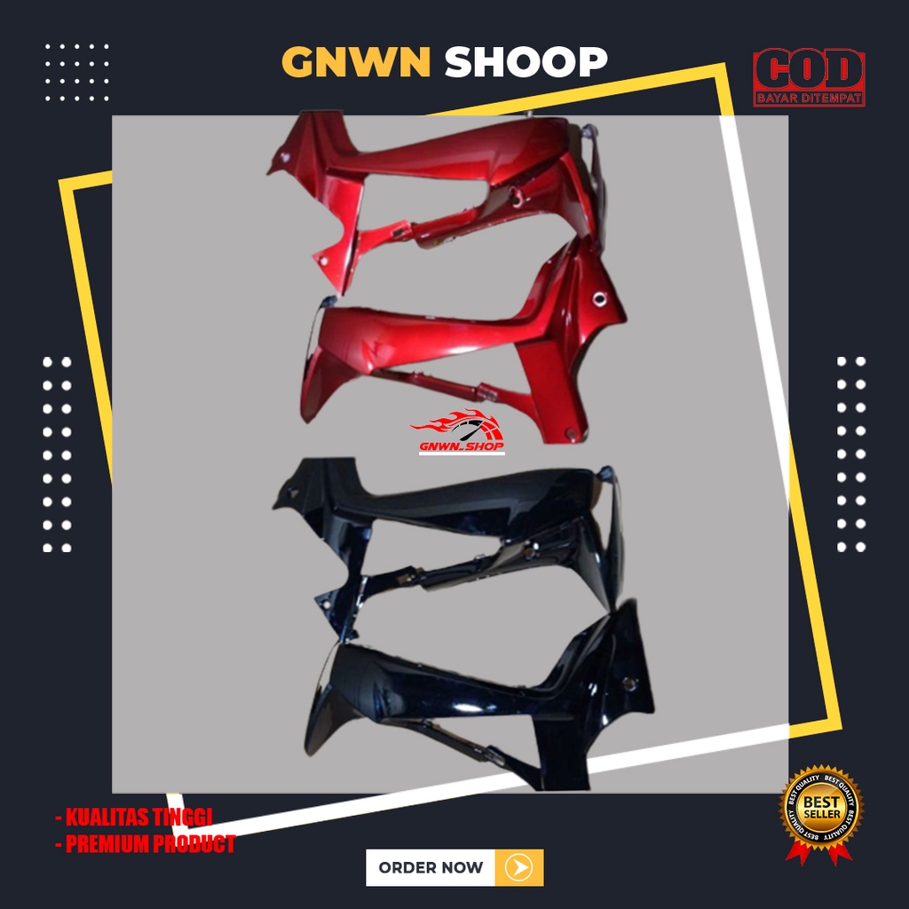 NEW Sayap Luar Depan Kanan Kiri Honda Supra X 125 Batman 2007 2008 2009 2010 2011 2012 Warna Merah -