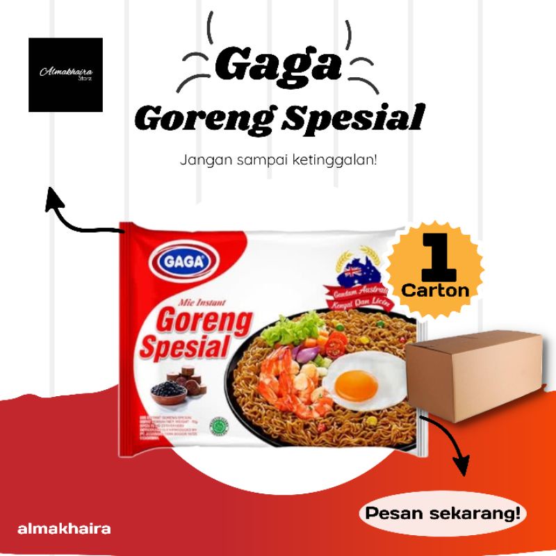 

Gaga mie goreng spesial 75g 1 carton