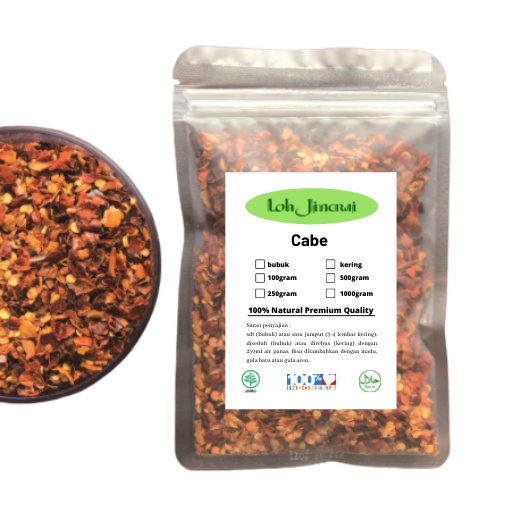 

100gr Cabe Bubuk Kasar/ Chili Flakes / Rempah / JSR 100% PREMIUM QUALITY