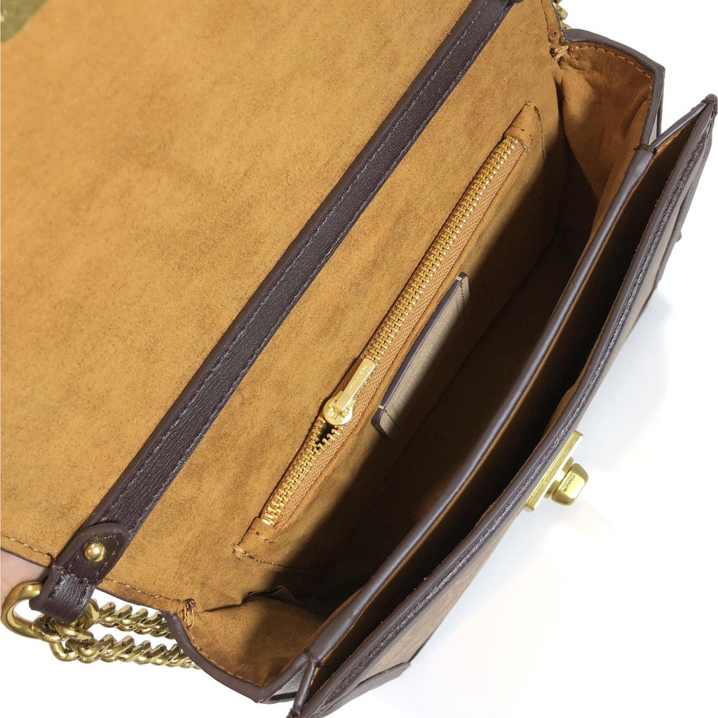 tas wanita women Hutton Shoulder Bag in Blocked Signature Canvas 92308