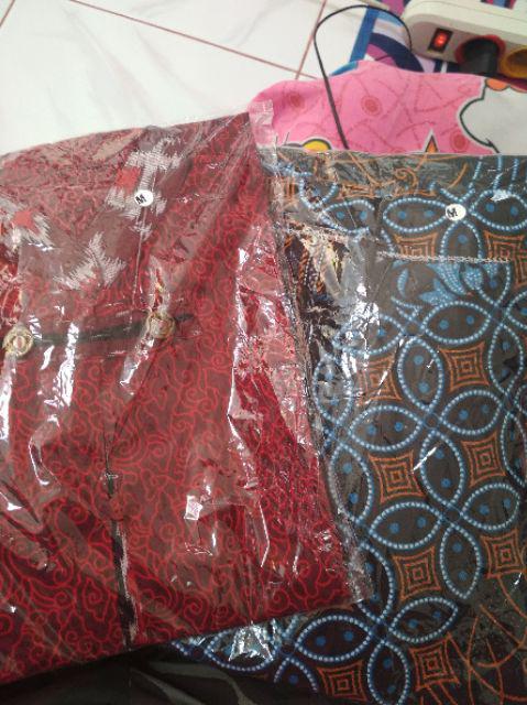 Batik Couple Pria Wanita Modern Terbaru Atasan Batik Seno Biru Terlaris Asli Batik Pekalongan M L Xl