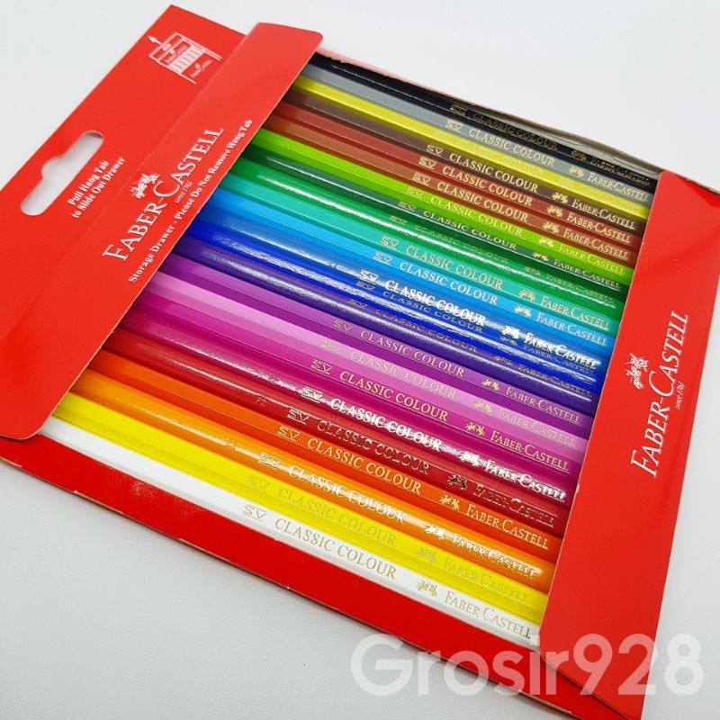 

HJK FABER CASTELL 24 Classic Colour Pencil / Pensil Warna