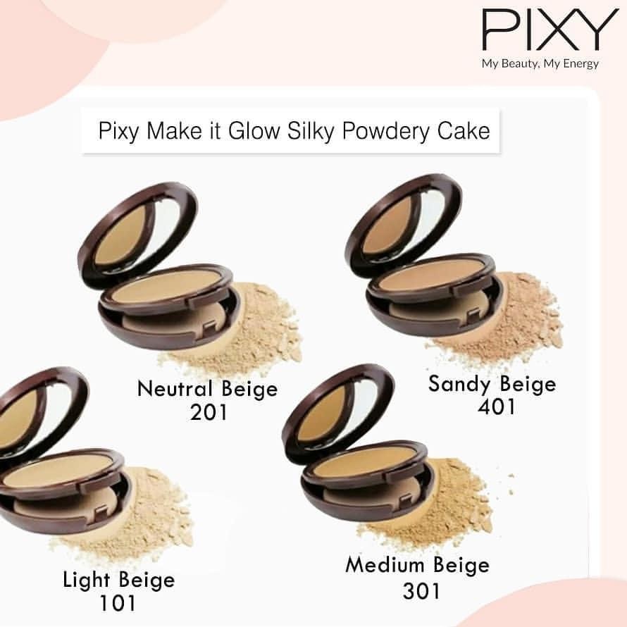 PIXY MAKE IT GLOW SILKY POWDERY CAKE 10GR