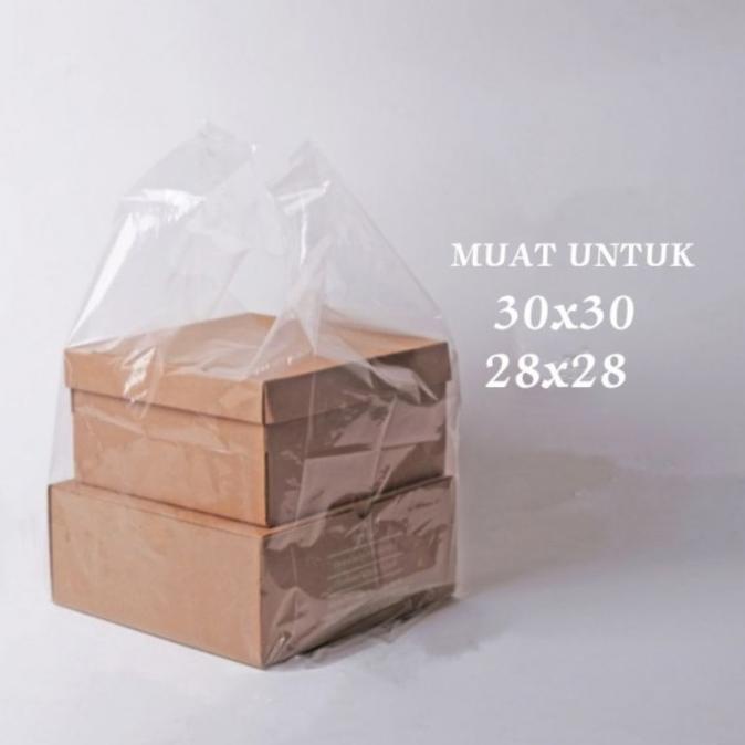 

{{{{}}] Kantong Plastik Tebal/Plastik Box PE Bening Transparan 30x30/28x28
