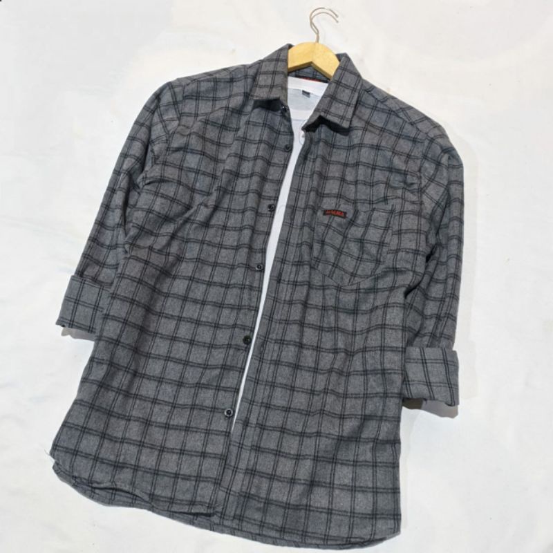 flanel pria wanita panjang kemeja flannel best seller atasan flanel wanita kemeja wanita fashion flanel wanita distro-Gu