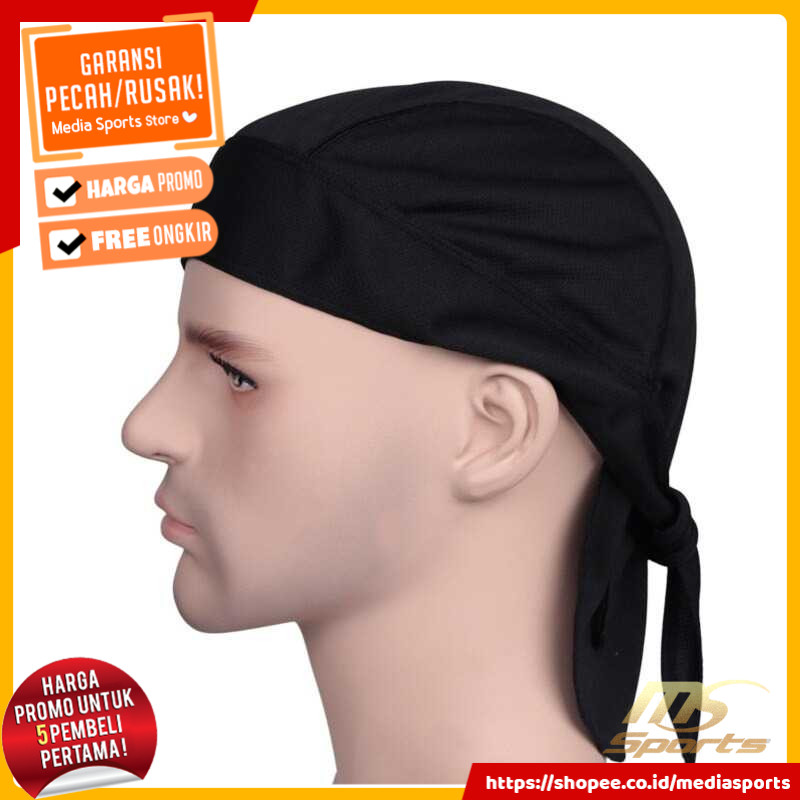 Topi Ikat Kepala Bandana Slayer Gowes Sepeda Pria Headband Cycling Sports Cap Quick Dry - Deemount