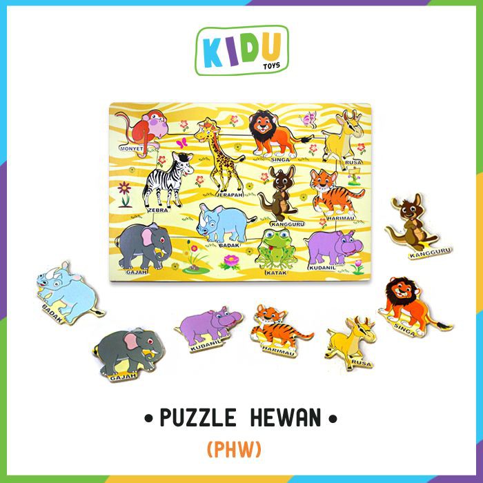 Mainan Kayu Edukasi Anak Puzzle Huruf Angka / Wooden Toys Puzzle Kidu Toys