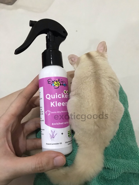 QUICKEN KLEEN 100ml SPRAY PEMBERSIH SUGAR GLIDER PEMBERSIH HEWAN PEMBERSIH HAMSTER KELINCI CHINCILA