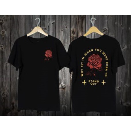 BAJU PRIA KAOS ROSE LENGAN PENDEK COWO BAJU KAOS PRIA MURAH