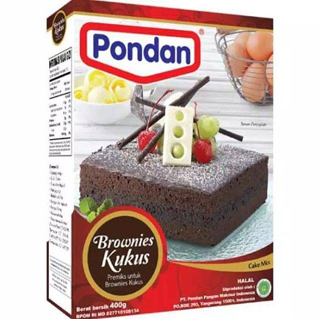 

Pondan Cake Mix Brownies Kukus 400 Gr