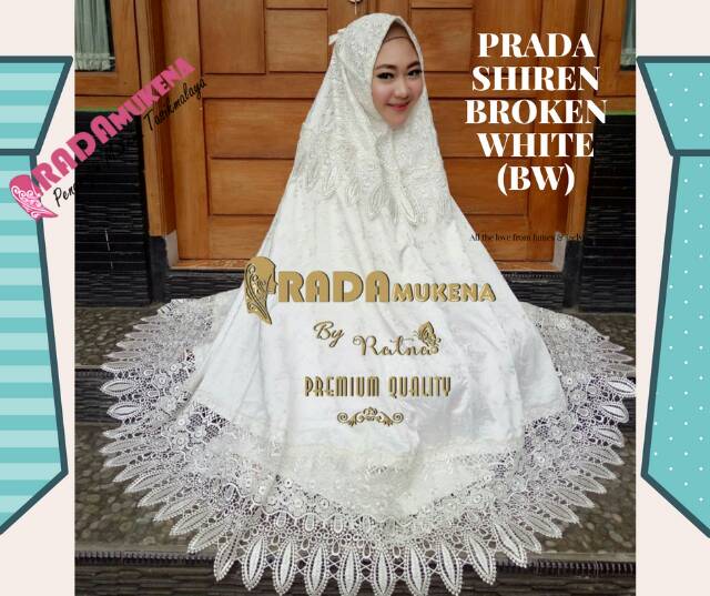 (promo) mukena prada shiren(original)+swarovski