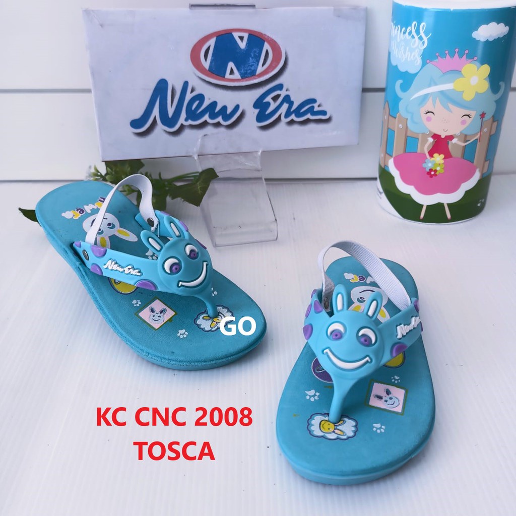 sogo NEW ERA KC CNC 2008 Sandal Jepit Karet Anak Perempuan Anti Slip Sendal Karakter Anak Original