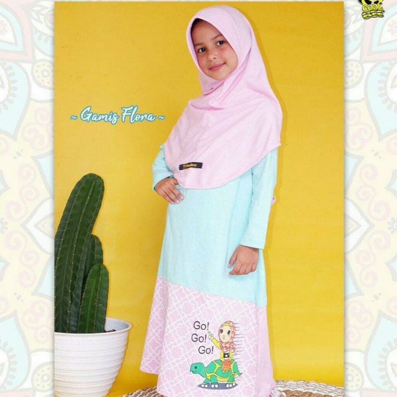 Gamis Flora - Gamis Kaos Anak by Coolbee
