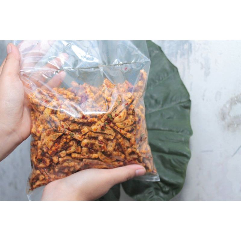 COD BASRENG VIRAL PEDAS DAUN JERUK BERAT 500 GRAM basreng Bandung / basreng enak / basreng pedas / basreng viral / basreng terlaris / basreng renyah / basreng endul / basreng ikan / basreng rame / basreng daun jeruk / basreng murah