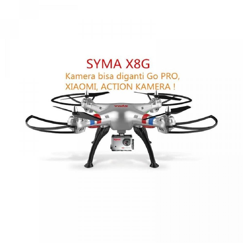Helli Helikopter RC QUADCOPTER DRONE SYMA X8G GO PRO HD CAM Murah 7 U