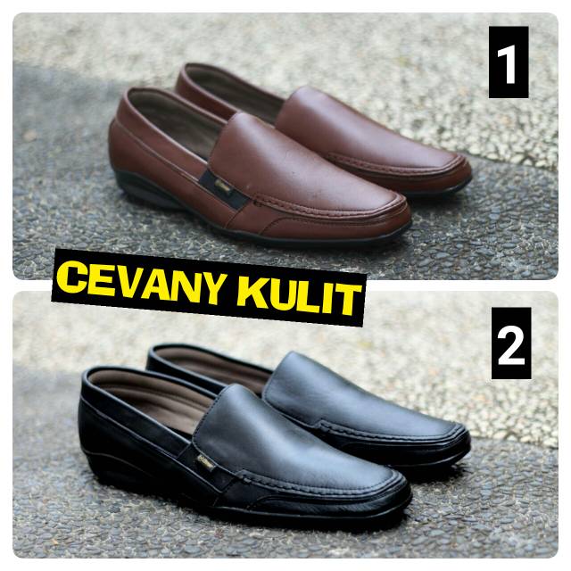 SEPATU PRIA CASUAL KULIT  CEVANY ORIGINAL KEREN SEPATU PENTOFEL SEPATU BANDUNG