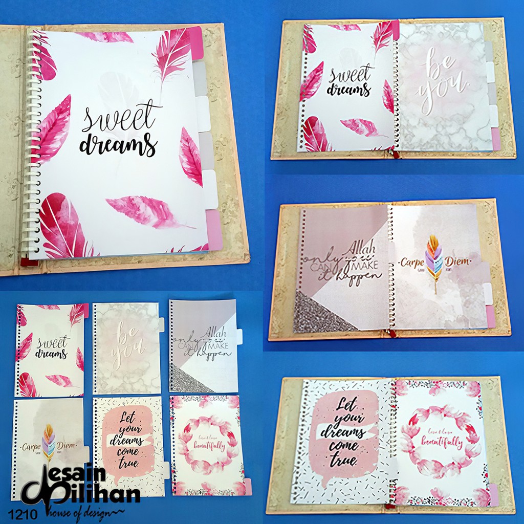 

Pembatas Binder Daily Quotes Cantik 2 Ring,6 Ring,20 Ring,26 Ring 1 Set 6 Lembar Laminasi Glossy
