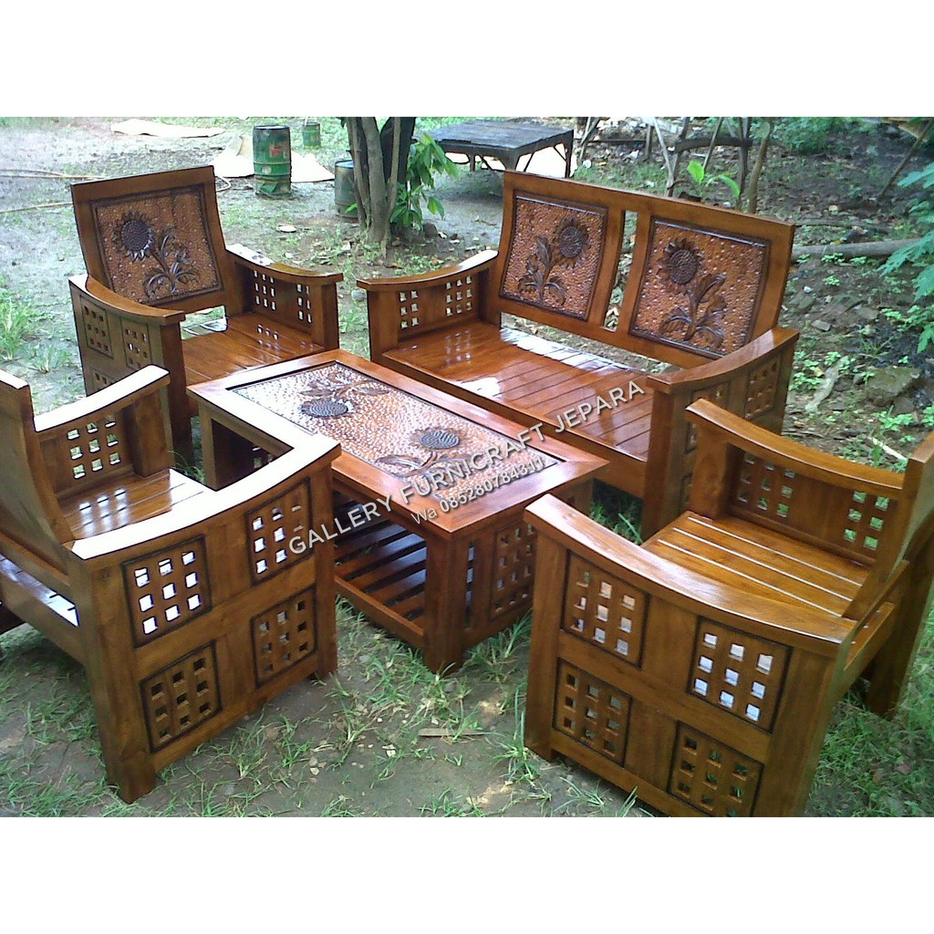 Kursi Tamu Jokowi 2111 Kayu Jati