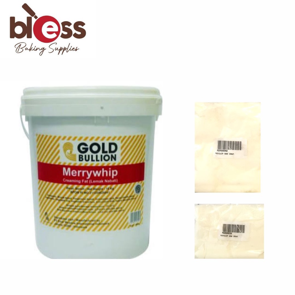 

MENTEGA PUTIH GOLD BULLION MERRYWHIP 500 GR / MERRYWHIP SHORTENING