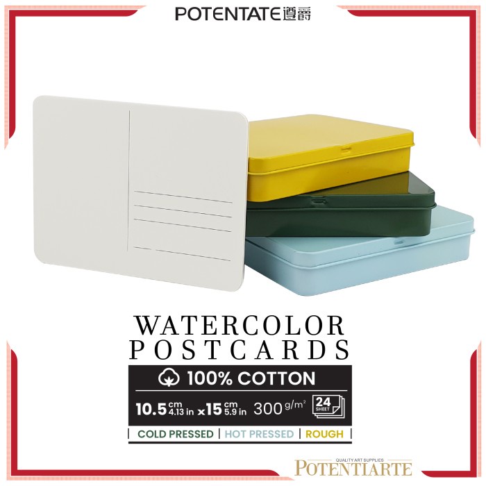 

Kertas Cat Air Potentate Cotton Postcard Watercolor Paper Metal Box