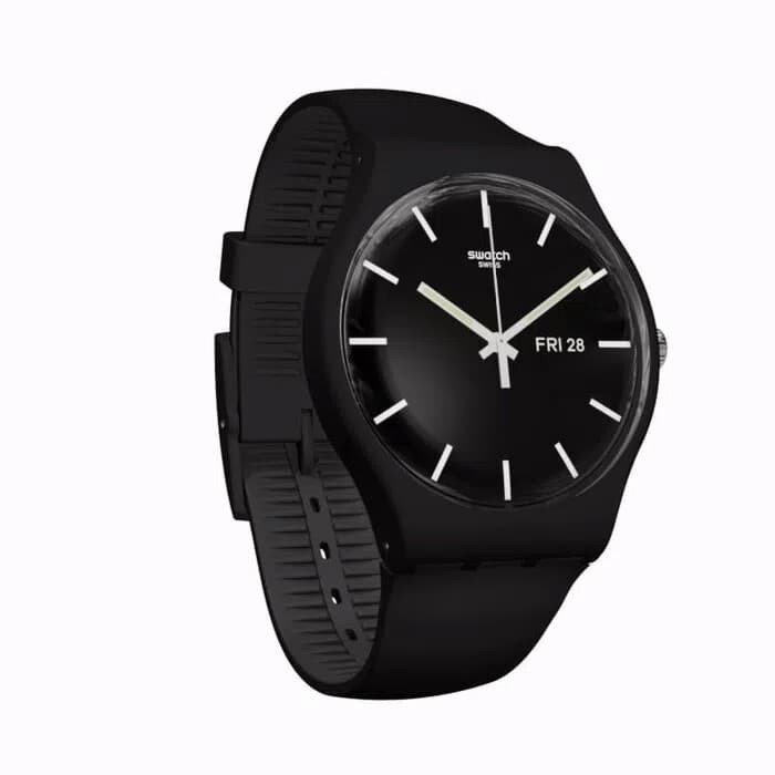Jual Swatch Analog Jam Tangan Unisex Karet SUOB720 Mono Black Original  Indonesia|Shopee Indonesia