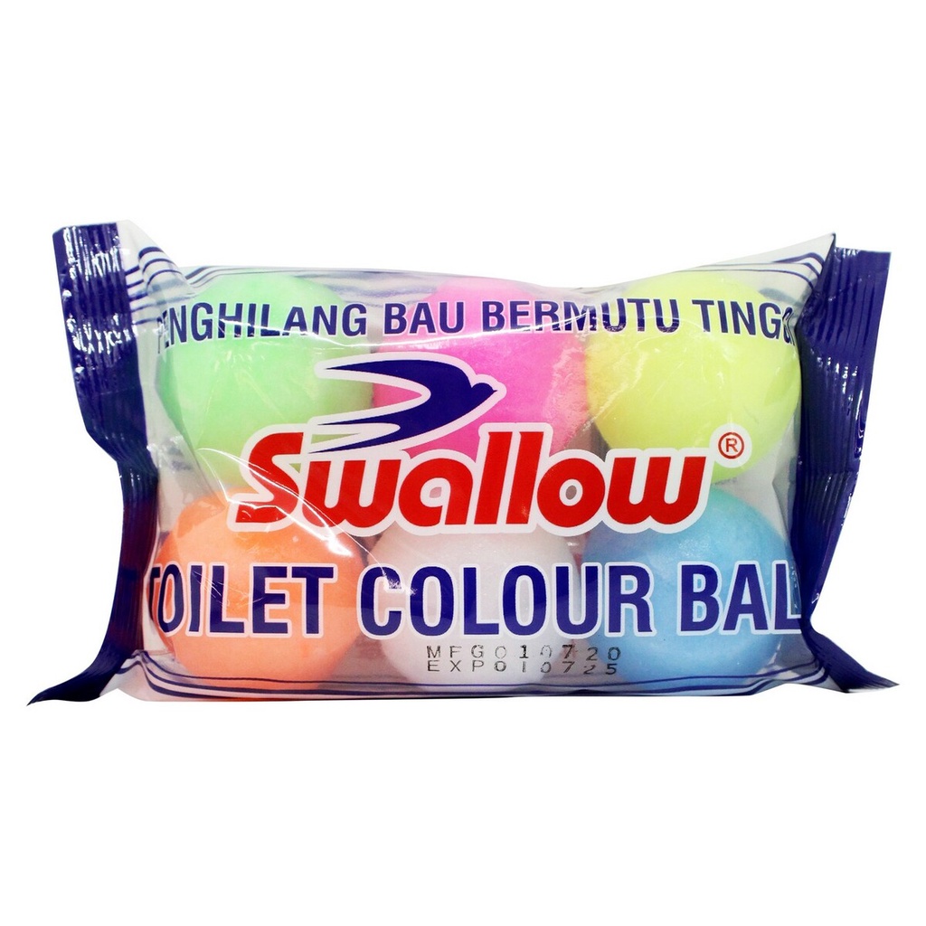 SWALLOW TOILET COLOUR BALL 6'S S-110