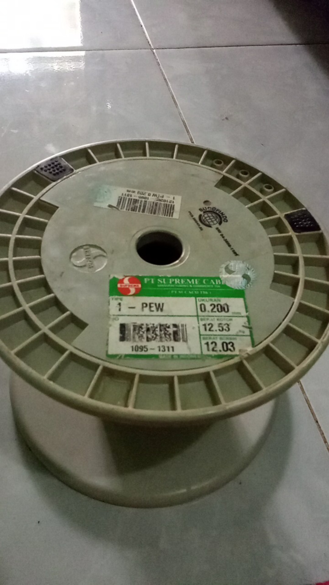 Ft-154>> Klosan Bobin Sedang Plastik Rollan Size Gulungan Kabel Kawat Sup Sedang