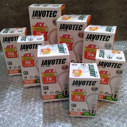 Lampu Led Bulb Ace Series Javotec 3/5/7/9/12/15/18/23W